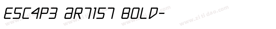 Escape Artist Bold字体转换